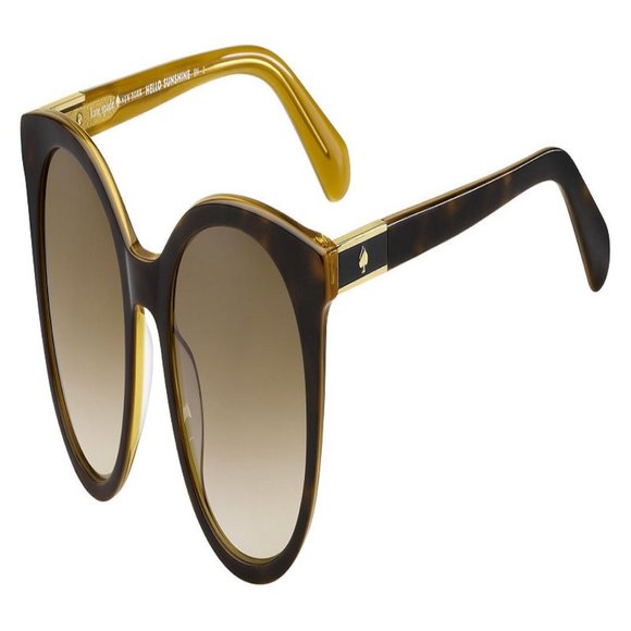 Kate Spade Round Women Havana Metal Frame